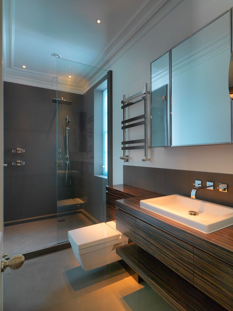 Armada property prior field project -luxury bathroom - rainforest shower