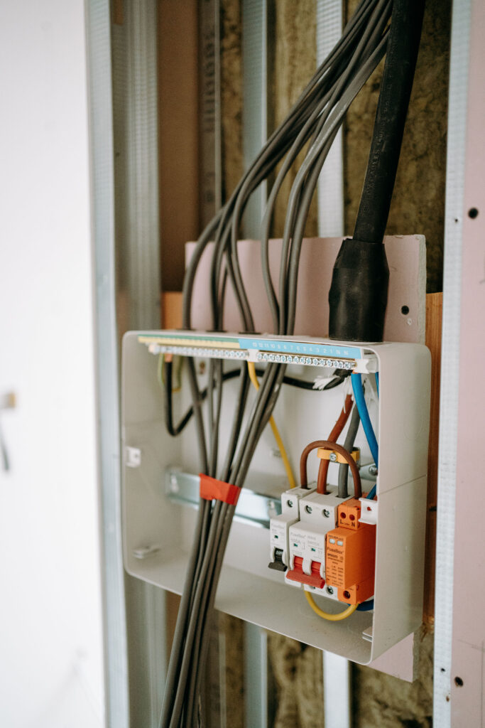Armada property the bank project - flats in Newton Abbot - electric fuse board