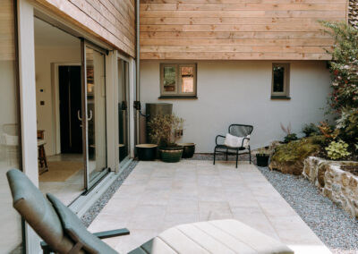 Armada property stone farm project - Beautiful rustic farm house patio area