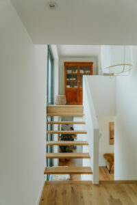 Armada property the Oaks project - modern contemporary new build stairs
